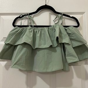 Zara Ruffle Crop Top